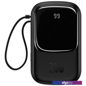 Внешний аккумулятор Baseus Qpow Pro Digital Display Fast Charge 10000mAh 20W (черный)