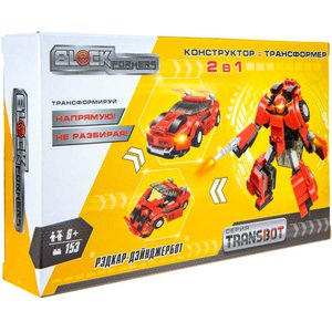 Конструктор 1toy Blockformers Transbot Т19875 Рэдкар-Дэйнжербот