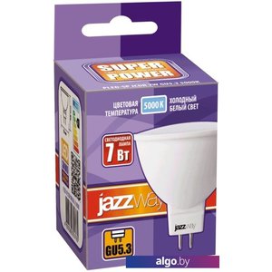 Светодиодная лампочка JAZZway PLED-SP JCDR 7w GU5.3 5000K 1033536