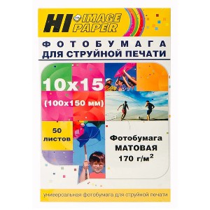 Фотобумага Hi-Black Hi-Image Матовая 10.2x15.2 170 г/кв.м. 50 л [A20290]