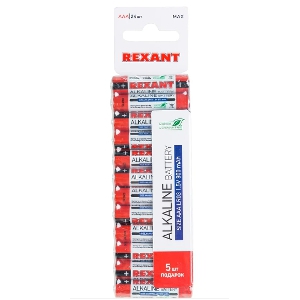 Батарейки Rexant 30-1013 24 шт