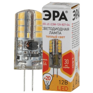 Светодиодная лампа ЭРА LED JC G4 2.5 Вт Б0033191