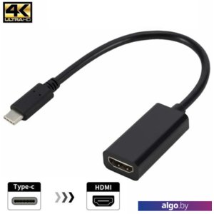 Адаптер Orient USB Type-C - HDMI C025 31059 (0.15 м, черный)