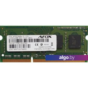 Оперативная память AFOX 4GB DDR4 SODIMM PC4-19200 AFSD34BN1P