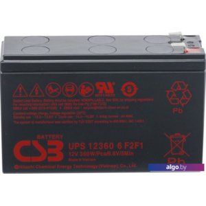 Аккумулятор для ИБП CSB HRL UPS 12360 6 F2F1 Slim (12В/7.5А·ч)