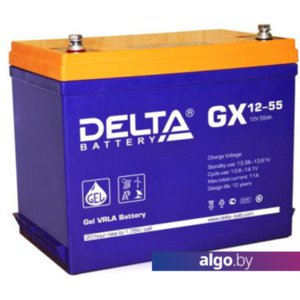 Аккумулятор для ИБП Delta GX 12-55 (12В/55 А·ч)