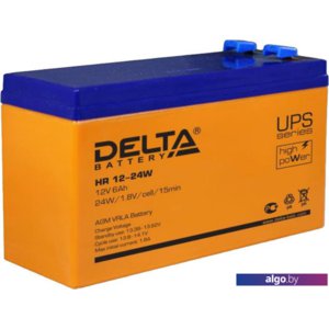 Аккумулятор для ИБП Delta HR 12-24W (12В/6 А·ч)