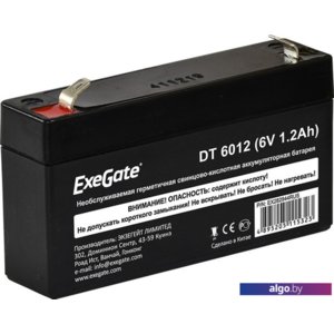 Аккумулятор для ИБП ExeGate DT 6012 (6В, 1.2 А·ч)