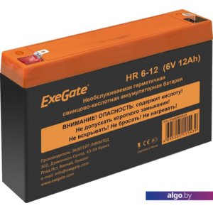 Аккумулятор для ИБП ExeGate HR 6-12 (6В, 12 А·ч)