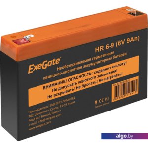 Аккумулятор для ИБП ExeGate HR 6-9 (6В, 9 А·ч)
