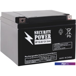 Аккумулятор для ИБП Security Power SP 12-26 (12В/26 А·ч)