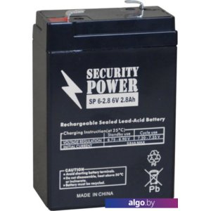 Аккумулятор для ИБП Security Power SP 6-2.8 F1 (6В/2.8 А·ч)