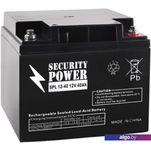Аккумулятор для ИБП Security Power SPL 12-40 (12В/40 А·ч)