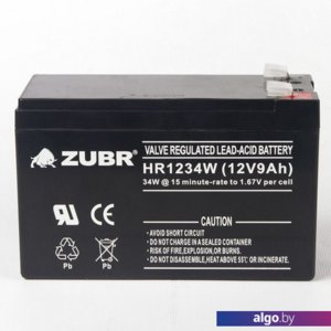 Аккумулятор для ИБП Zubr HR1234W 12V9Ah