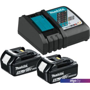 Аккумулятор с зарядным устройством Makita BL1850B + DC18RC 191L74-5 (18В/5 Ah + 7.2-14.4В)