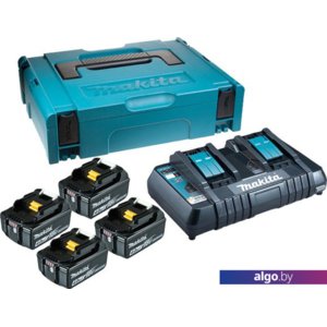 Аккумулятор с зарядным устройством Makita BL1850B + DC18RD (18В/5.0 а*ч + 18В)