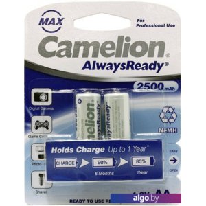 Аккумуляторы Camelion AA 2500mAh 2 шт. [NH-AA2500AR-2]