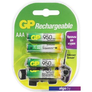 Аккумуляторы GP AAA 950 mAh 4 шт.