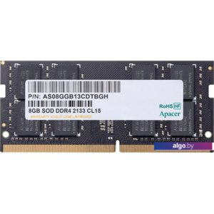 Оперативная память Apacer 8GB DDR4 SODIMM PC4-17000 AS08GGB13CDTBGH