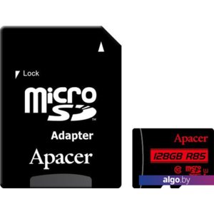 Карта памяти Apacer microSDXC AP128GMCSX10U5-R 128GB (с адаптером)