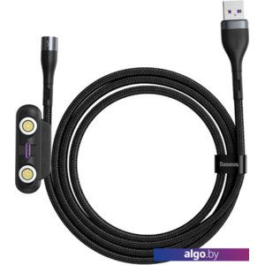 Baseus CA1T3-AG1 USB Type-A - Lightning, Type-C, microUSB (1 м, черный)