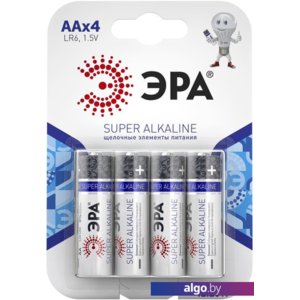 Батарейки ЭРА Super Alkaline AA 4 шт.