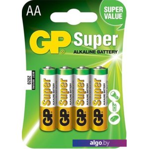 Батарейки GP Super Alkaline AA 4 шт.