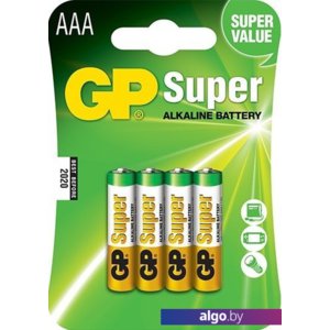 Батарейки GP Super Alkaline AAA 4 шт.