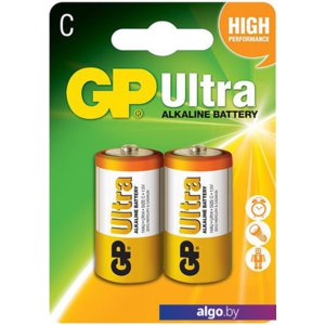 Батарейки GP Ultra Alkaline C 2 шт. [GP14AU]