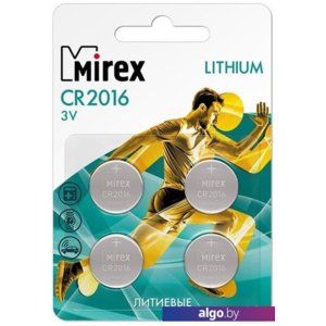 Батарейки Mirex CR2016 4 шт 23702-CR2016-E4