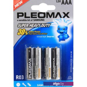 Батарейки Pleomax Super Heavy Duty AAA 4 шт.