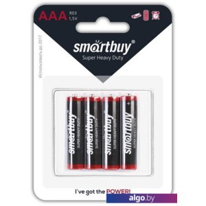 Батарейки SmartBuy AAA 4 шт. [SBBZ-3A04B]