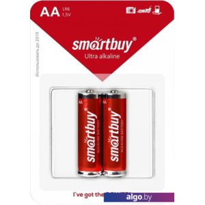 Батарейки SmartBuy Ultra Alkaline AA 2 шт. SBBA-2A02B