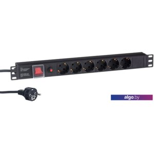 Блок розеток ExeGate ServerPro PDU-19H606 Al-6S-EU2CU-SW-O