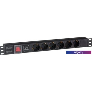 Блок розеток ExeGate ServerPro PDU-19H607 Al-6S-C14-SW-SPD1