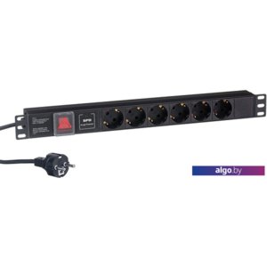 Блок розеток ExeGate ServerPro PDU-19H608 Al-6S-EU2CU-SW-SPD1