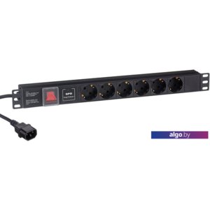 Блок розеток ExeGate ServerPro PDU-19H609 Al-6S-C14-2CU-SPD1