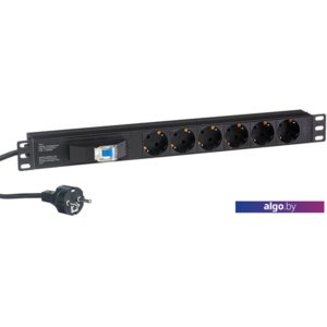 Блок розеток ExeGate ServerPro PDU-19H610 Al-6S-EU2.5CU-1P