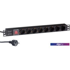 Блок розеток ExeGate ServerPro PDU-19H802 Al-8S-EU1.8CU-SW