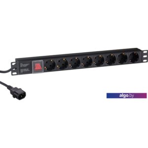 Блок розеток ExeGate ServerPro PDU-19H806 Al-8S-C14-3-SW