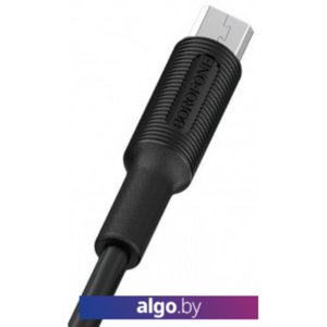 Кабель Borofone BX1 microUSB 1 м (черный)