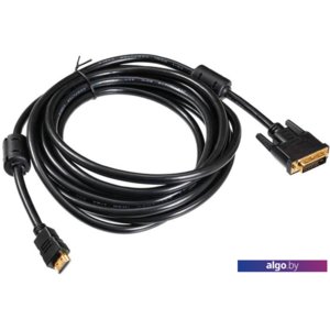 Кабель Buro HDMI-19M-DVI-D-5M