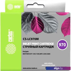 Картридж CACTUS CS-LC970M (аналог Brother LC970M)