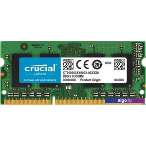 Оперативная память Crucial 8GB DDR3 SODIMM PC3-14900 CT102464BF186D