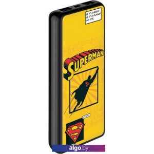 Портативное зарядное устройство Deppa Superman yellow 10000mAh