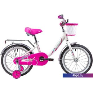 Детский велосипед Novatrack Ancona 16 (белый/розовый, 2019)