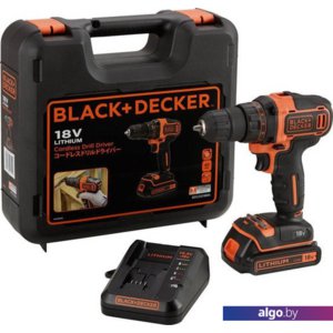 Дрель-шуруповерт Black & Decker BDCDD186K1B (с 2-мя АКБ)