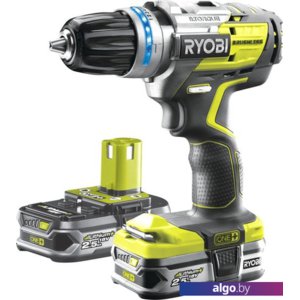 Дрель-шуруповерт Ryobi R18PDBL-225S 5133003613 (с 2-мя АКБ)