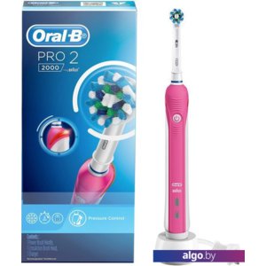 Электрическая зубная щетка Braun Oral-B Pro 2 2000 D501.513.2 (розовый)