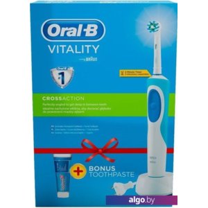 Электрическая зубная щетка Braun Oral-B Vitality Cross Action (D12.513) + Toothpaste